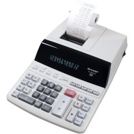 Calculatrice de bureau SHARP EL-2607V Gris | 12 Chiffres | Double Alimentation
