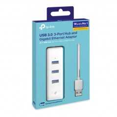 Adaptateur TP-LINK UE330 3.0 3 ports USB Gigabit Ethernet jusqu'à 5 Gbit/s