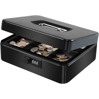 Coffre fort en métal avec plateau à monnaie DGG DG-M300A