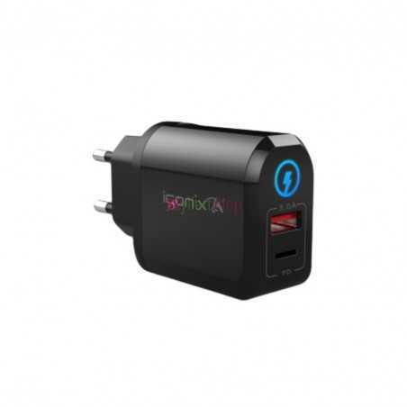 Chargeur télephone android mural 18W port USB-C ICONIX IC-HC1028