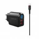 Chargeur Mural ICONIX 17W (3.4A) | Ultra-Rapide pour iPhone & iPad | Câble Lightning Intégré