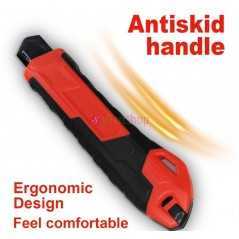 Cutter Professionnel WISEUP SK5 100103 | Lame 0.5mm | Haute Résistance ORIGINAL