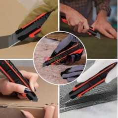 Cutter Professionnel WISEUP SK5 100103 | Lame 0.5mm | Haute Résistance ORIGINAL