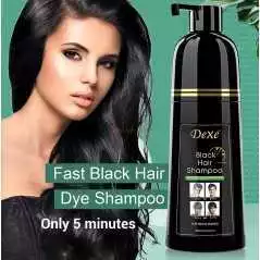 Shampooing instantané aux herbes pour cheveux noirs pour hommes et femmes 400ml