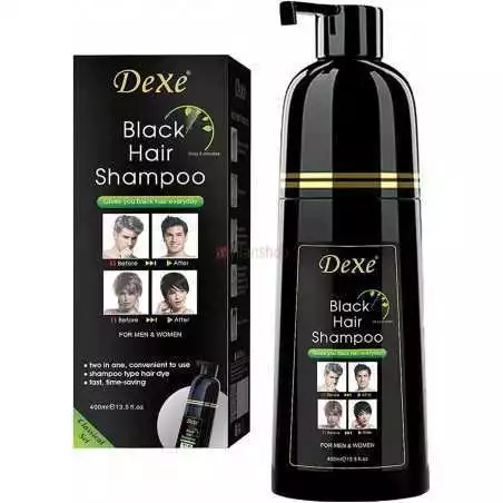 Shampooing instantané aux herbes pour cheveux noirs pour hommes et femmes 400ml