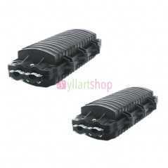 Boîte d'épissure Fiber optique 12 24 48 96 Core, boîte de Joint, plateaux d'épissure 12 24 Core