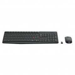 Ensemble Clavier + Souris Sans Fil Logitech MK235 | QWERTY Anglais