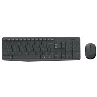 Ensemble Clavier + Souris Sans Fil Logitech MK235 | QWERTY Anglais