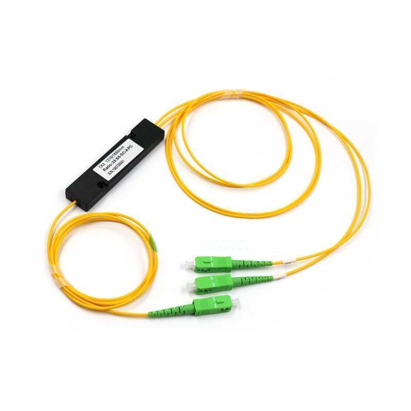 Coupleur Optique 1x2 FBT (Fused Biconical Taper) | Triple Longueur d'Onde SC/APC