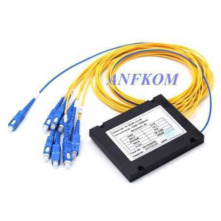 Répartiteur sub-4 fibre optique 1 x 4 PLC Cassette guide d'onde