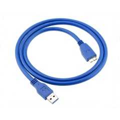 Câble USB 3.0 Type A vers Micro B Mâle | Haute Vitesse 5 Gbps | 1m