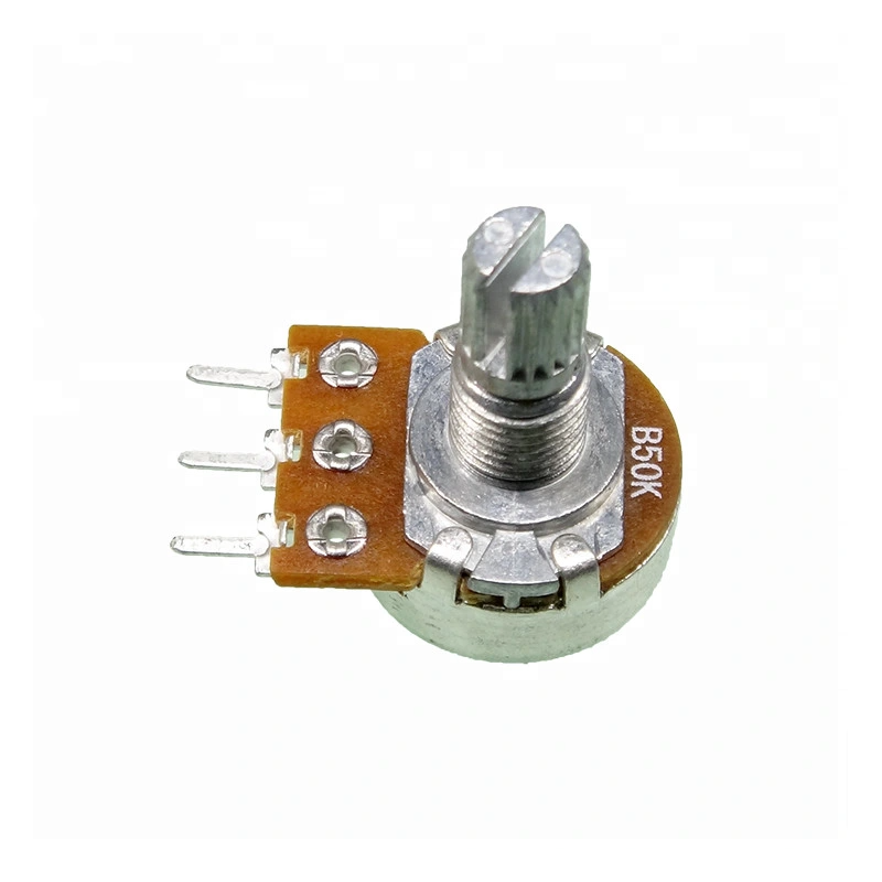 Potentiomètre linéaire B5K, B10K, B100K,avec interrupteur intégré Potentiomètre linéaire B5K, B10K, B100K,avec interrupteur intégré
