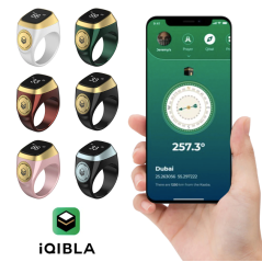 Chapelet smart iQibla Zikr1 Lite E0120WH pour zikr et tasbih et rappels de temps de prières