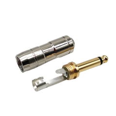 Connecteur jack mono X-058 6,35 mm pour câble de microphone