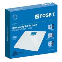 Pèse-personne Numérique 180 kg Foset BASC-180B | Plateau Verre Trempé