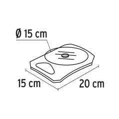 Balance capacité 5 kg numérique pour cuisine avec plaque en verre