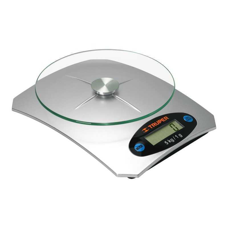 Balance capacité 5 kg numérique pour cuisine avec plaque en verre Balance capacité 5 kg numérique pour cuisine avec plaque en verre