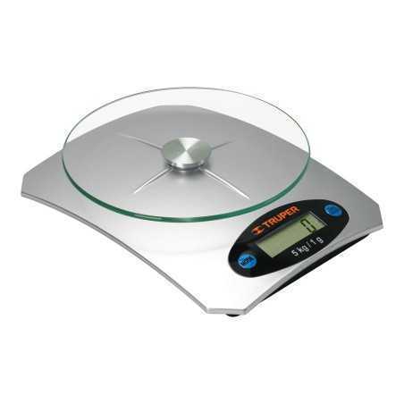 Balance capacité 5 kg numérique pour cuisine avec plaque en verre