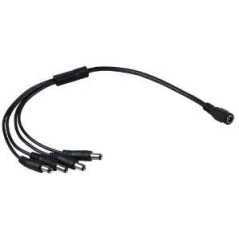Répartiteur d'alimentation 4 sorties CCTV | Connecteur multiple pour caméras de sécurité