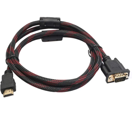 Câble HDMI mâle vers VGA 1.5 metres 15 broches
