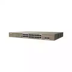 Switch web manageable Tenda TEF1226P-24-410W V2.0 24 ports 10/100 Mbps PoE+ - 2 ports 10/100/1000 Mbps - 1 SFP