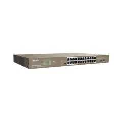 Switch web manageable Tenda TEF1226P-24-410W V2.0 24 ports 10/100 Mbps PoE+ - 2 ports 10/100/1000 Mbps - 1 SFP