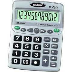 Calculatrice de bureau KADIO KD-1048B 12 chiffres