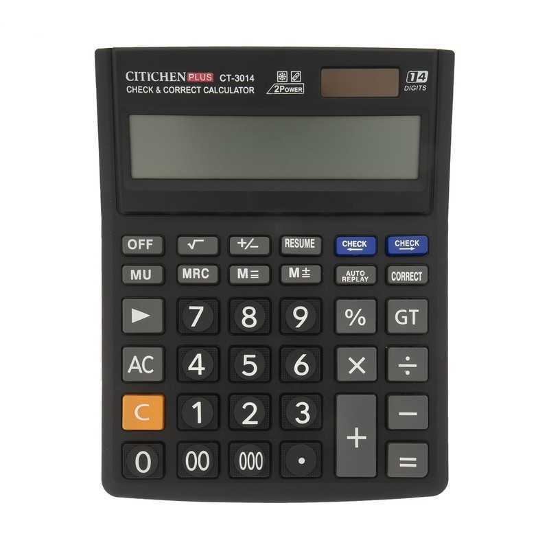 Calculatrice CITYCHEN plus CT3014 grand affichage 14 chiffres Calculatrice CITYCHEN plus CT3014 grand affichage 14 chiffres