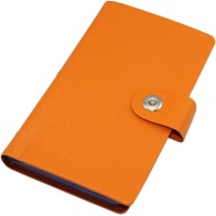 Album carte de visite ou crédit carte d'identité en Cuir étui organiseur 240 Cartes Orange