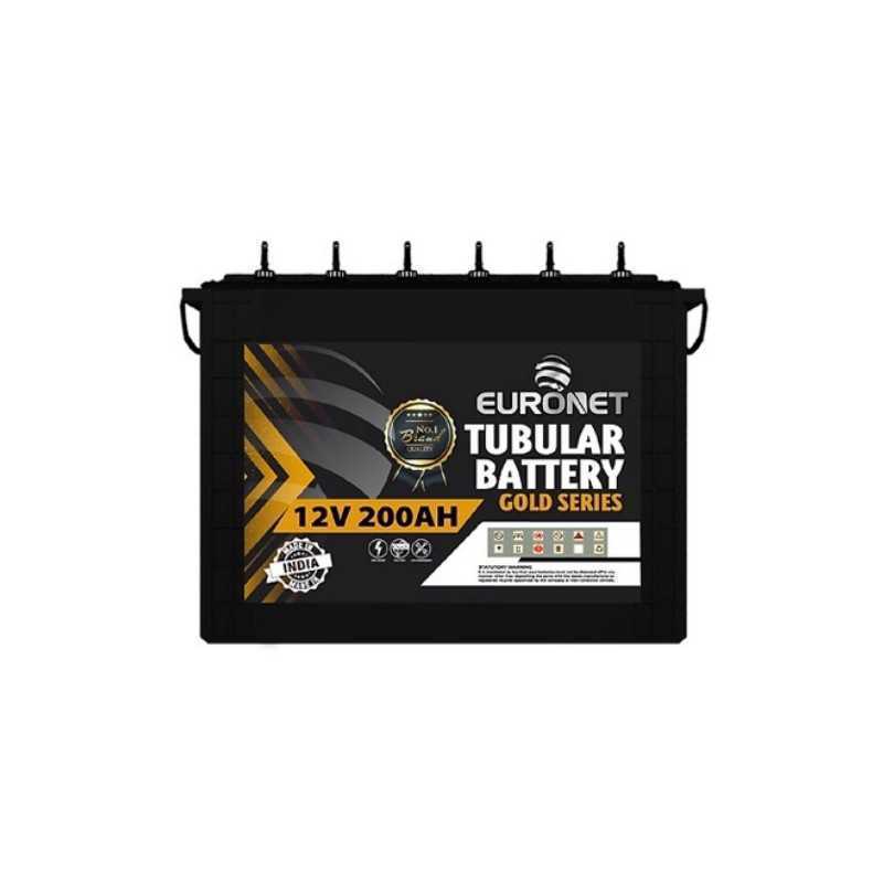 Batterie Solaire EURONET GOLD SERIES 12V 200Ah | Deep Cycle Gel | Étanchéité Totale