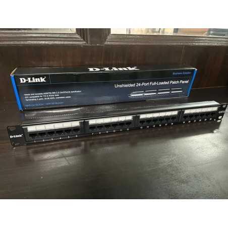 Panneau de brassage Cat6 24 ports D-LINK NPP-C61BLK241