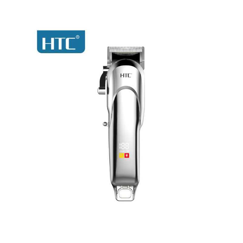 Tondeuse à cheveux professionnelle rechargeable HTC CT-8087 de haut qualité avec affichage led intelligent