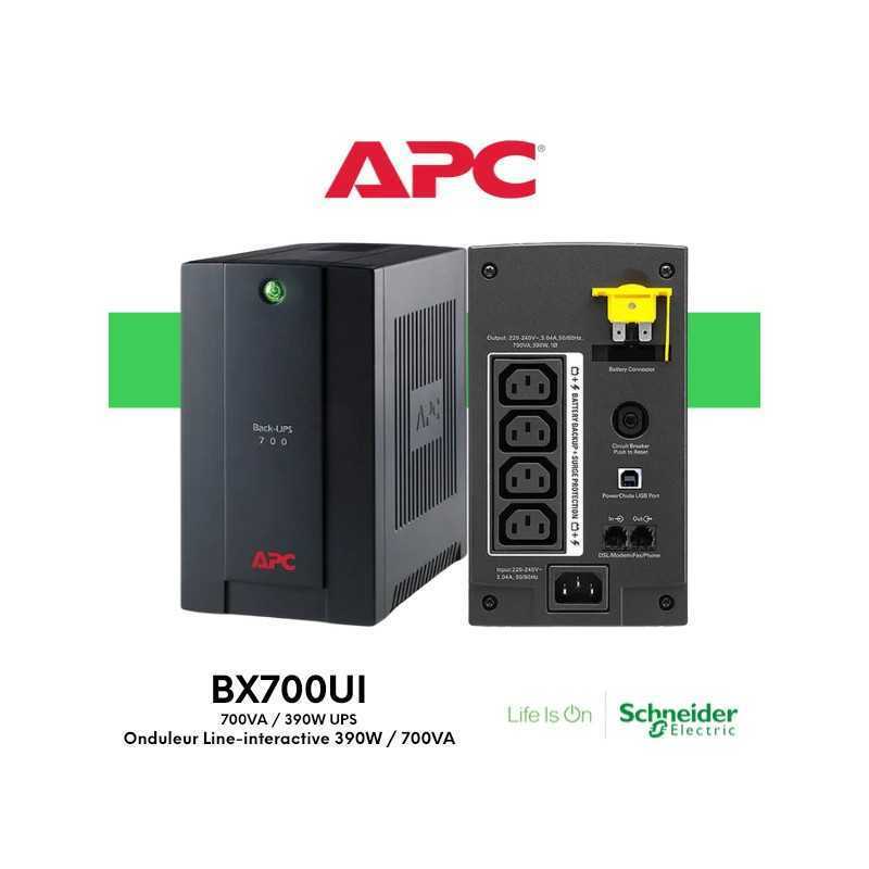 Onduleur Line-interactive APC 700VA BACK-UPS BX700U-FR