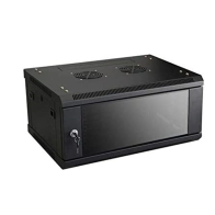 Coffret mural monté porte verre 4U 600x450x280mm