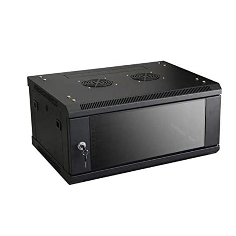 Coffret mural monté porte verre 4U 600x450x280mm