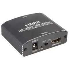 Convertisseur vidéo HDMI Vers Audio Stéréo AV Auto Scaler RS-HDAV