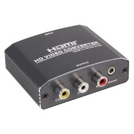 Convertisseur vidéo HDMI Vers Audio Stéréo AV Auto Scaler RS-HDAV