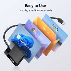 Lecteur de carte SD/TF USB 3.0 Ugreen 4-en-1