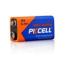 Pile alcaline ultra numérique PKCELL 6LR61 9V