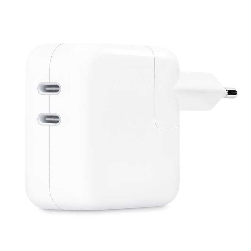 Adaptateur Secteur Double Port USB-C 35W Apple | Charge Simultanée iPhone, iPad et MacBook Air