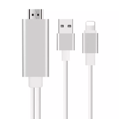 Câble Adaptateur Lightning vers HDMI Mâle 1080p | Mise en Miroir iPhone/iPad sur TV & Écran