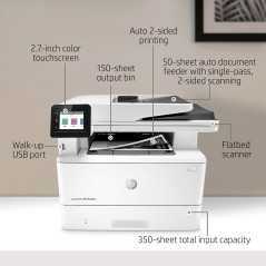 Imprimante tout-en-un monochrome HP LaserJet Pro MFP M428fdn avec Ethernet intégré et impression recto verso