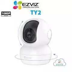 Caméra sans fil intérieure EZVIZ TY2 1080P Full HD conversation bidirectionnelle Vision nocturne panoramique/inclinaison