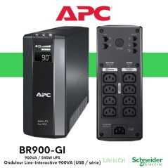 Onduleur Line-Interactive 900VA APC Back-UPS Pro BR900GI (540 W, AVR, USB/Série)