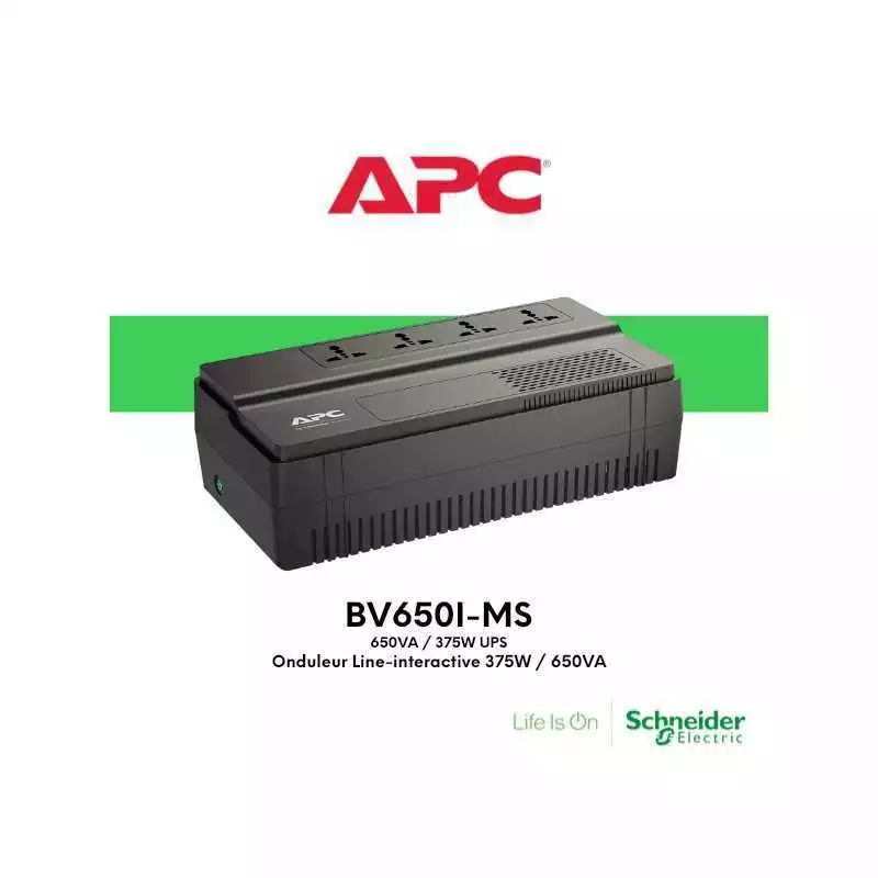 Onduleur line-interactive APC BV650I-MS Easy UPS BV 650VA AVR IEC 230V