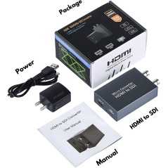 Convertisseur HDMI vers SDI 3G/HD/SD-SDI et Support 1080P avec alimentation