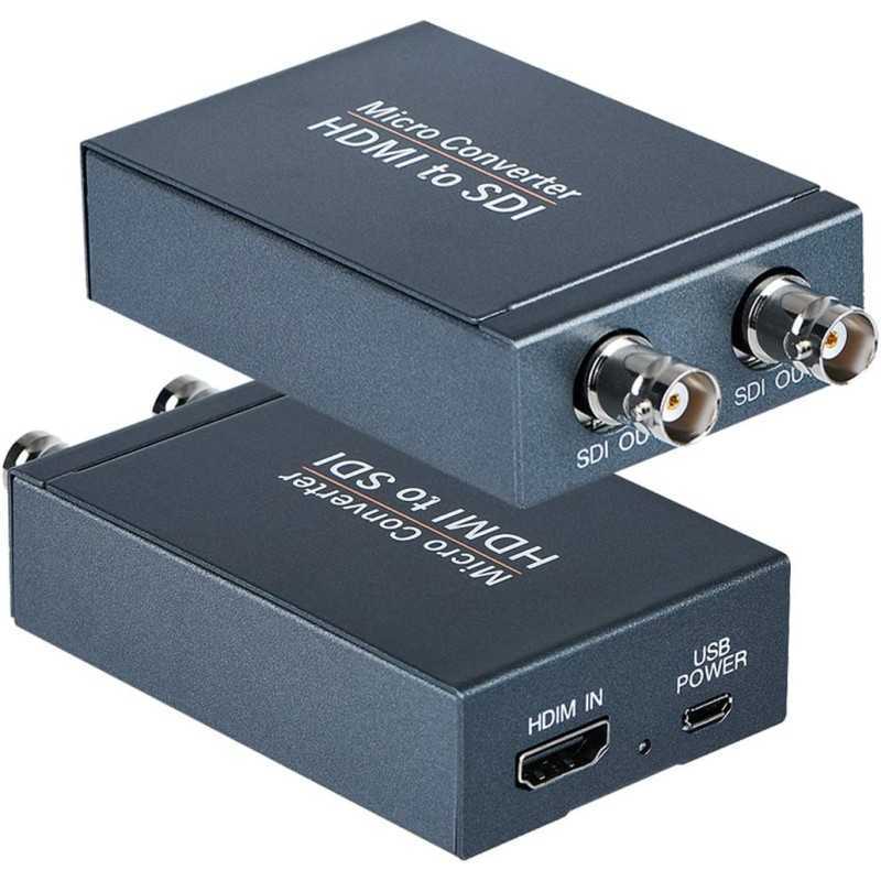 Convertisseur HDMI vers SDI 3G/HD/SD-SDI et Support 1080P avec alimentation