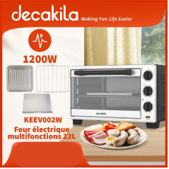 DECAKILA KEEV002W | Four Électrique Multifonctions 22L 1200W - Blanc