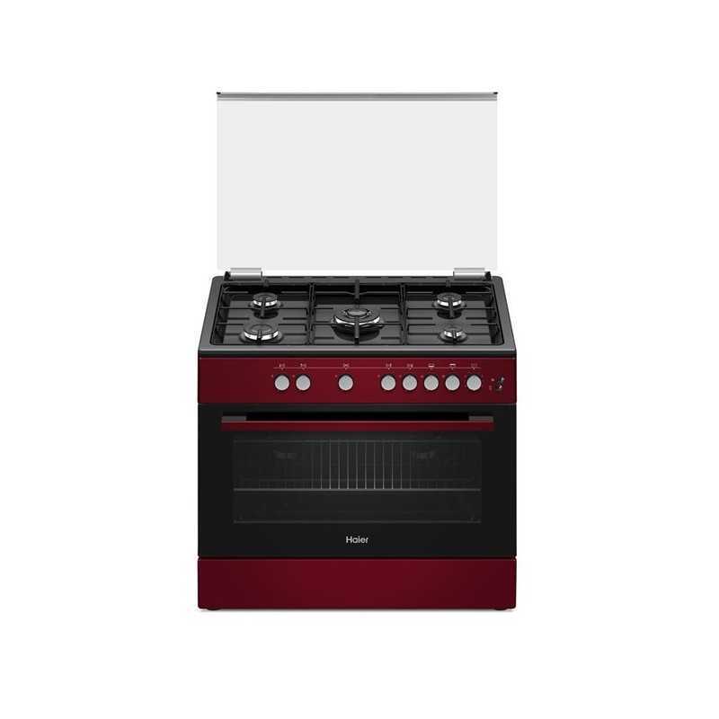 Cuisiniére Haier HCR6050EGR 4 feux 90x60cm vouleur rouge Cuisiniére Haier HCR6050EGR 4 feux 90x60cm vouleur rouge