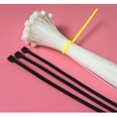 Attache en Nylon auto bloquantes lot de 100 pièces 5x100mm en plastique blanc